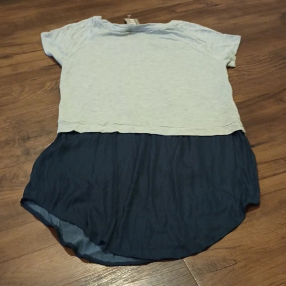 Dolan Left Coast Collection Grey Blue Baja Coastal Textured Layered Top A26 - Picture 4 of 6